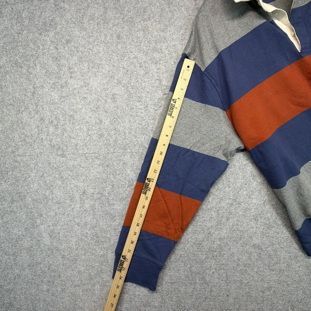 Vintage Banana Republic Rugby Shirt Mens XL Colorblock Striped